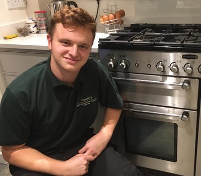 Matthew Cooper the owner of Cooper's Oven Cleaning in Guildford