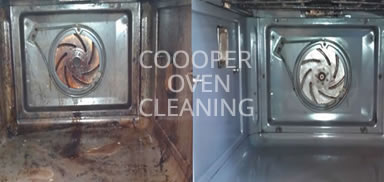 before and after oven clean in guildford